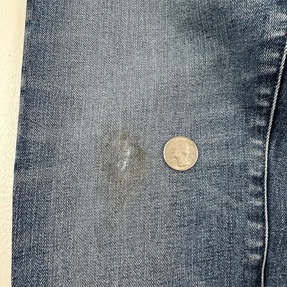 Uniqlo Kaihara Japanese Selvedge Jeans Mens 34x34 Slim Straight Light Wash Blue - Picture 4 of 12